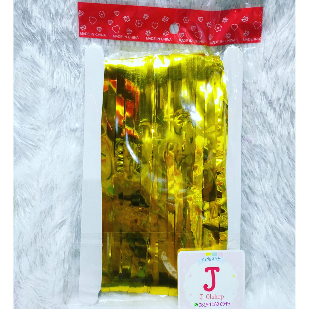 Tirai Foil / Curtain Foil Gold (Emas)