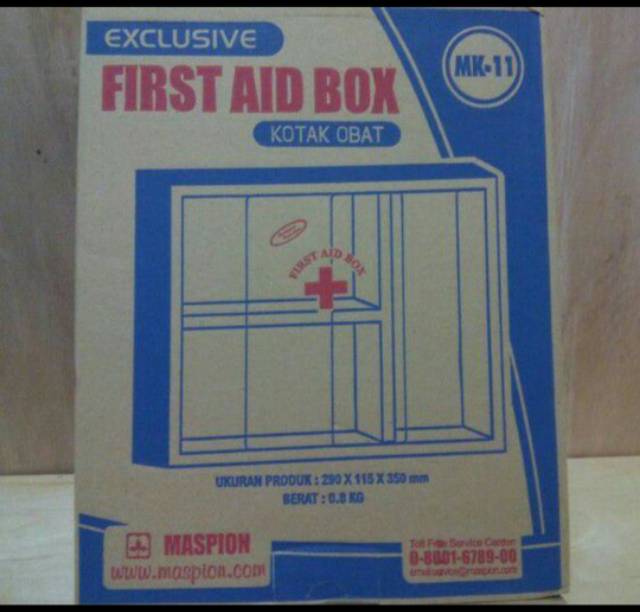 Kotak Obat  P3K Dinding Sedang MK11 Kotak P3K dinding Frist Aid Box