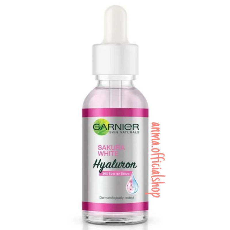 Garnier Serum 30mL Sakura White Hyaluron dan Light Complete Vitamin C 30x Booster Serum Skin Care-Sakura white 30 ml