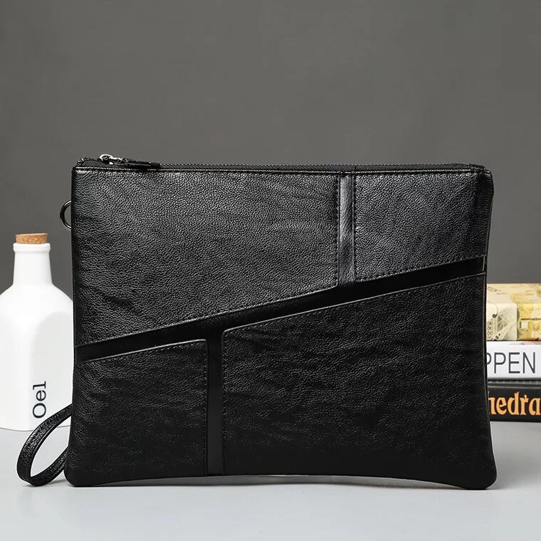 Handbag Pria Clutch Kulit PU Leather - Dompet besar Pria dompet pria ready 7H8A Tas Clutch Kulit Tas