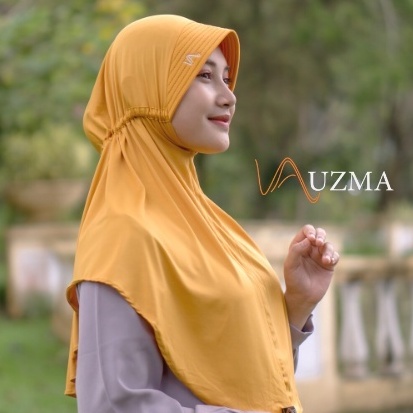 Jilbab Instan Kerudung Bergo Hijab Instant Habl Sabl Original Warna kuning Yellow