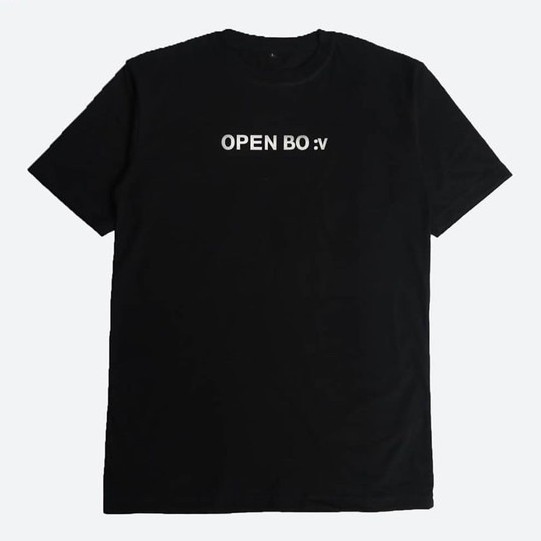 Kaos Baju Combed Distro OPEN BO :v polos custom indonesia pria wanita
