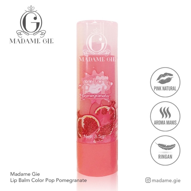 Madame Gie Color Pop Lip Balm Fruity Series