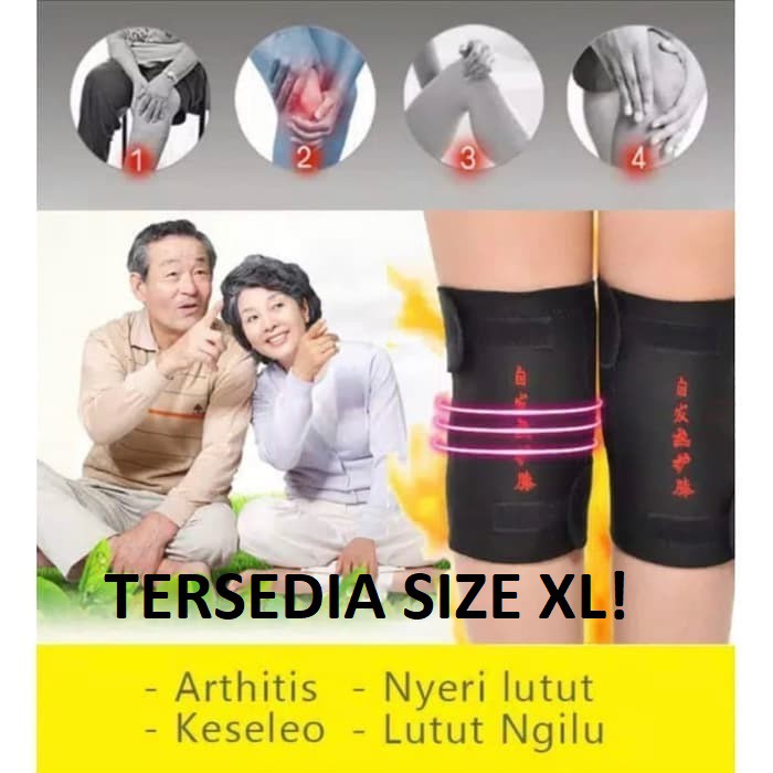 Aurabaik ( Xl!) Sabuk Terapi Lutut Sauna Knee Belt Pemanas Perawatan Otot Orang Tua
