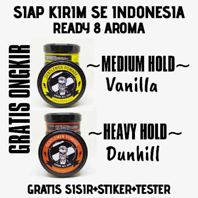 POMADE AROMA GENTLEMEN OILBASED HARGA GROSIR TERMURAH TERLARIS BUKAN POMADE WARNA