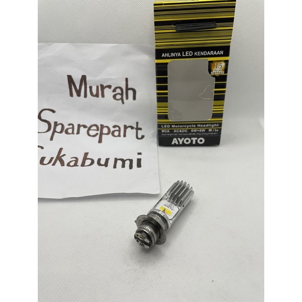 BOHLAM LAMPU MOTOR LED AYOTO M2A ORIGINAL 100PERSEN