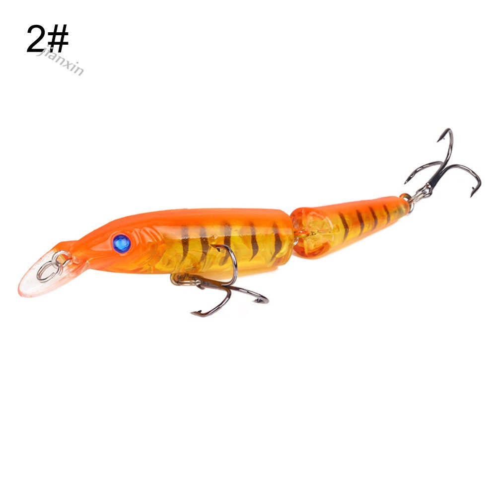 [Jianxin] 10.5cm Umpan Pancing Bentuk Ikan Neon 2 Bagian