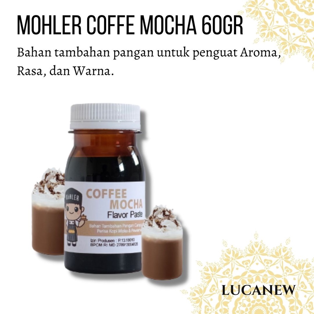 

PROMO TERBARU!!! lucanew✅ MOHLER Möhler Flavor Paste COFFE MOCHA - Pasta Perisa & Pewarna RASA COFFE MOCHA 60Gr | Pasta perisa pewarna COFFE MOCHA / COFFE MOCHA CAKE MANI/ Bakery, Confectioneries, Candies, Ice Cream, Cake, Puding, Minuman DLL TERLARIS