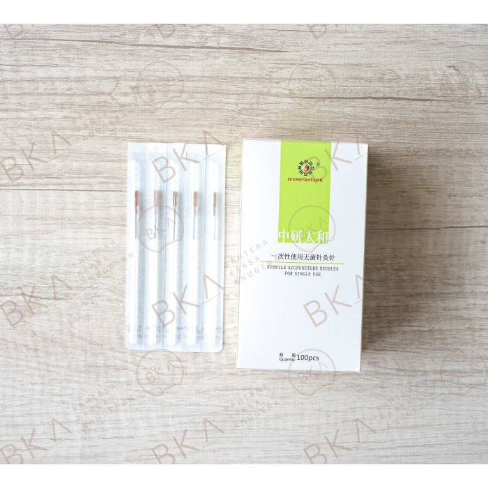 Jarum Akupuntur Zhongyan Taihe (Pakai Selongsong/Tabung/TUBE) Expired 2027-2028