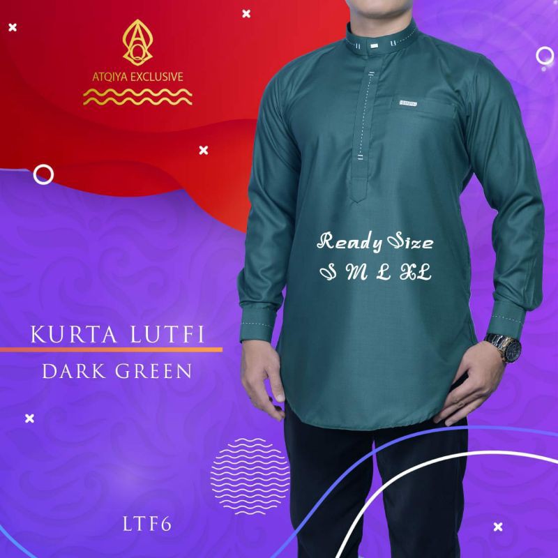 Koko kurta lutfi atqiya exclusive-baju muslim pria.