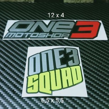 STICKER ONE3 MOTOSHOP DAN SQUARD