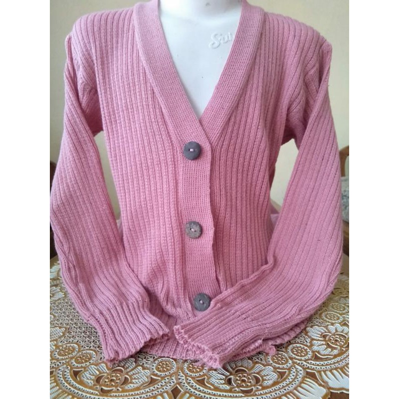 Cardigan Anak Perempaun 5-7 Tahun All size Kancing Batok Cardigan Rajut Anak COD BISA BAYAR DITEMPAT