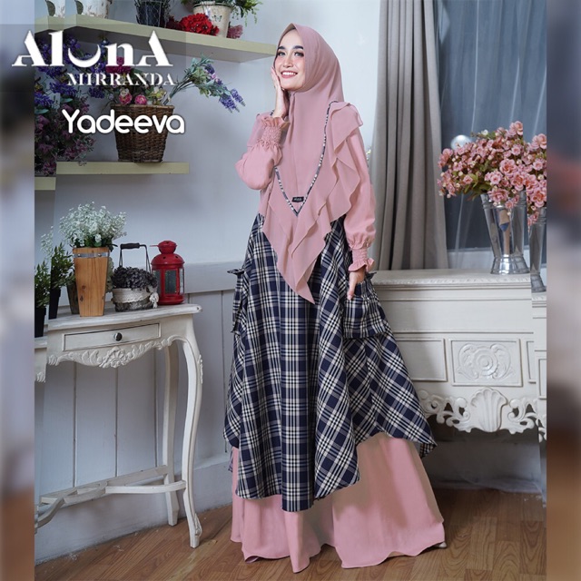 Gamis Yazeeva Syari Set Original By Aluna Mirranda