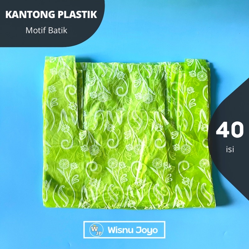 Kantong Plastik Batik / Plastik Motif Batik 28 35 Merah