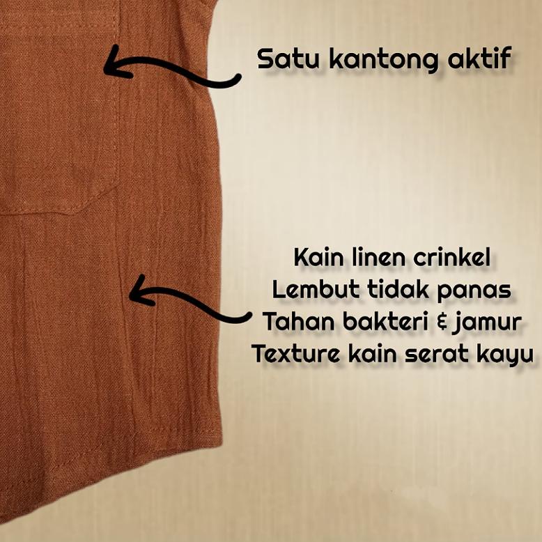 Kemeja Bayi dan anak laki laki lengan panjang 1 - 4 Tahun