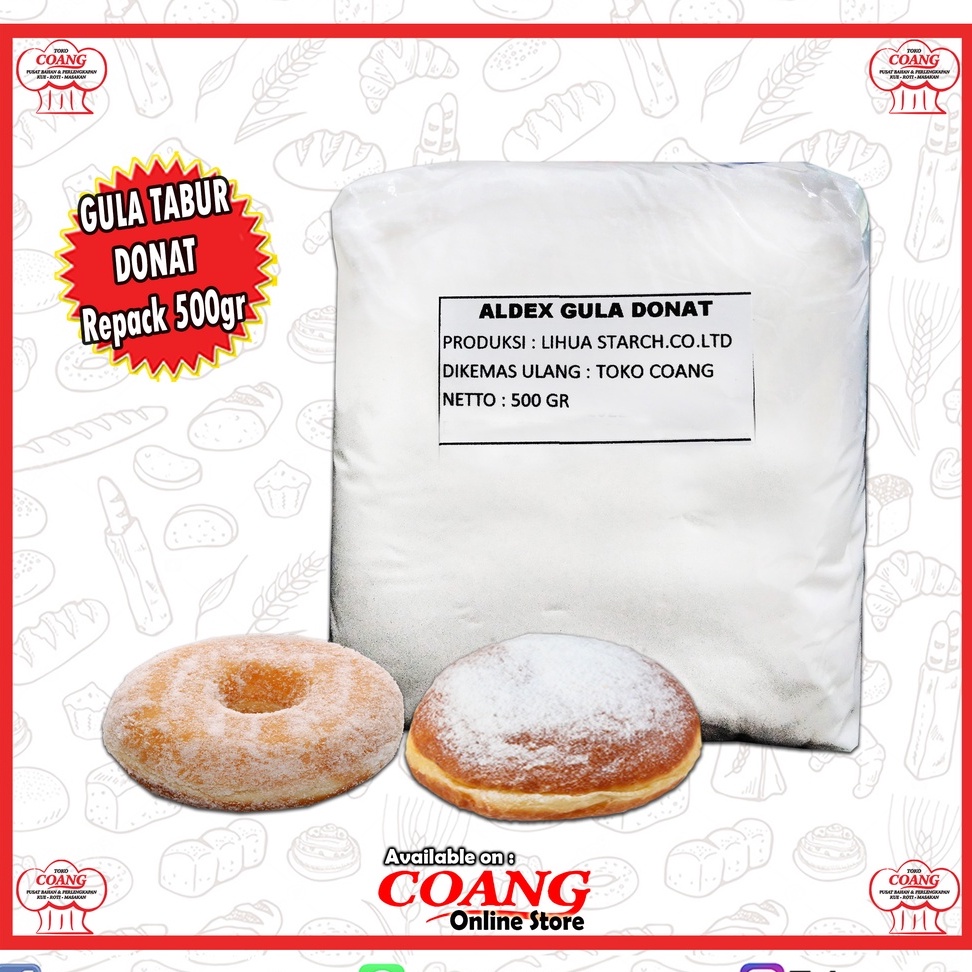 

ALDEX DEXTROSE GULA DONAT REPACK 500 GRAM - DONAT - PUTRI SALJU DLL