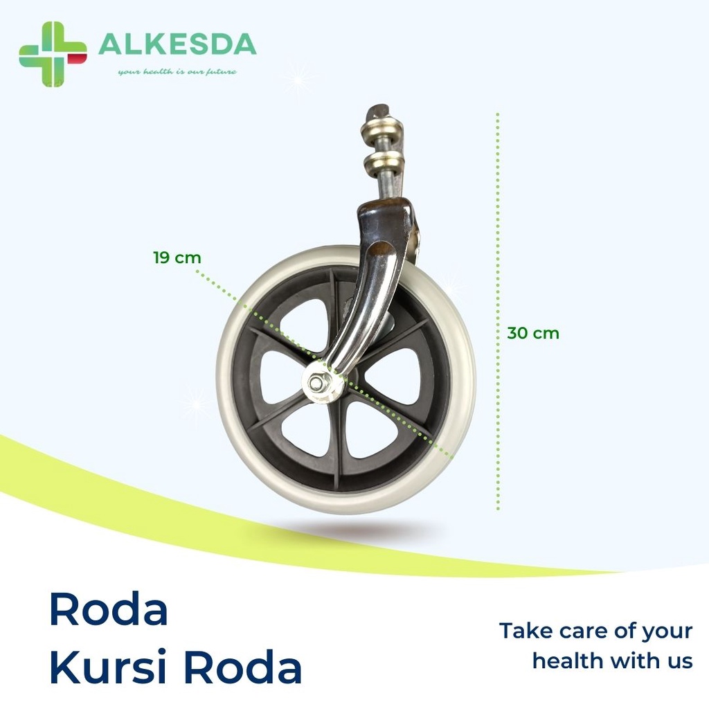 RODA BAGIAN DEPAN KURSI RODA