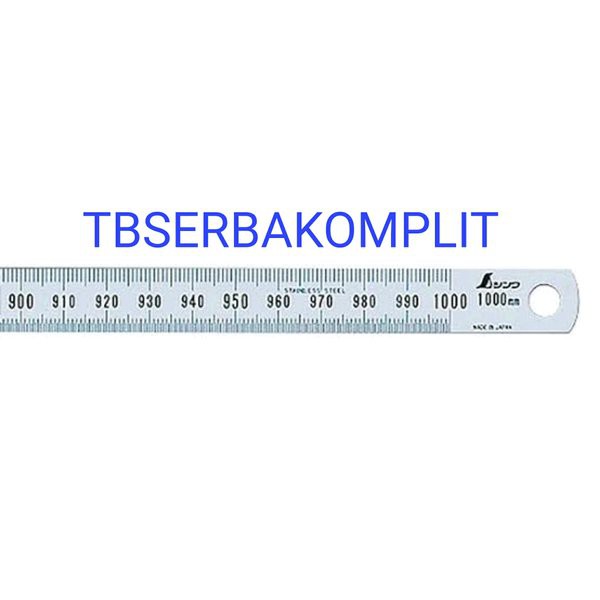 

Penggaris Shinwa 100cm 13277 Japan 1 meter Stainless Steel Semi Flexible Rules Ruler SS 1m 100 cm
