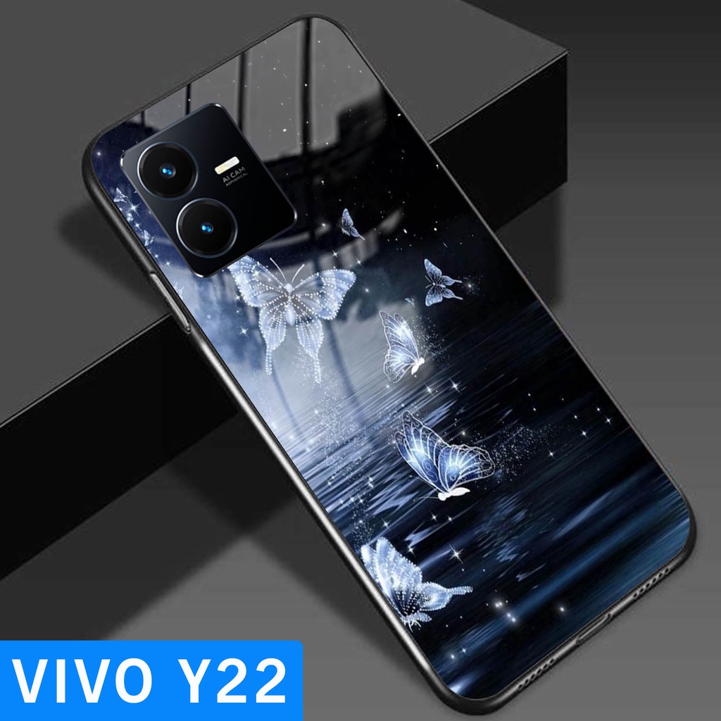 [G10] SOFTCASE VIVO Y22 - SOFTCASE GLASS KACA VIVO Y22 - SOFTCASE KACA VIVO Y22 - CASE MOTIF VIVO Y2