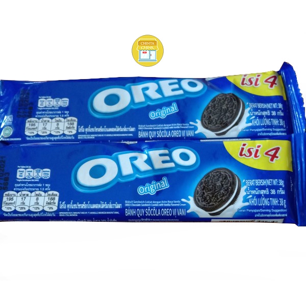 

Oreo Sandwich Original Vanila, Strawberry, Blueberry, Coklat Sachet 27g