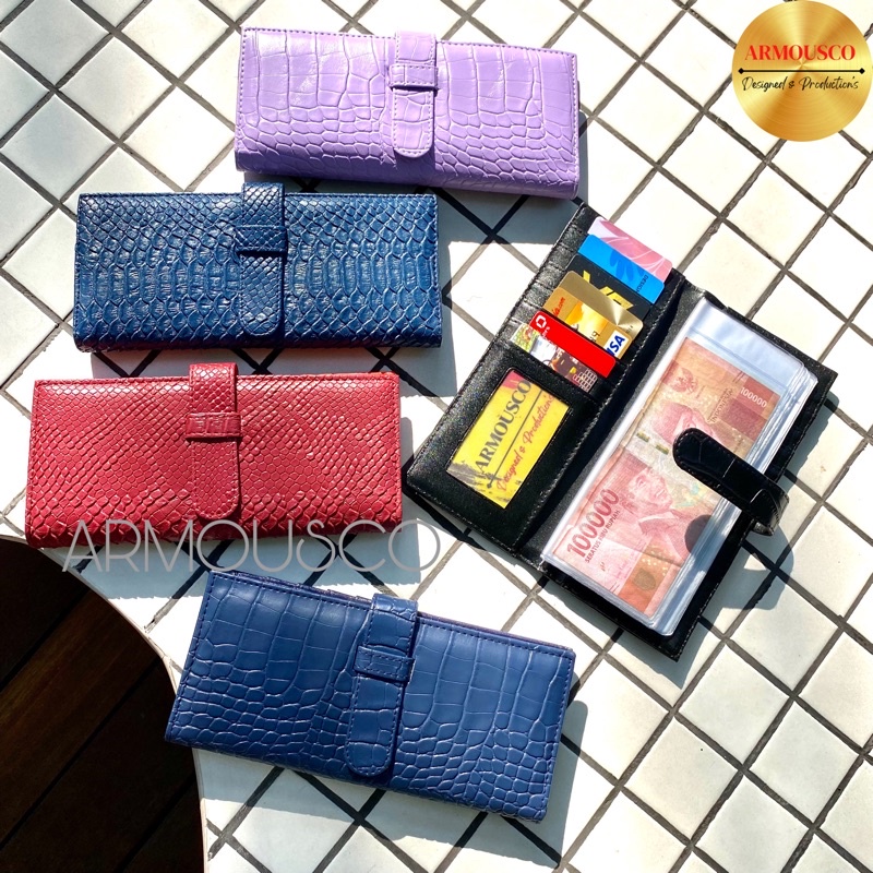 DOMPET ORGANIZER KEUANGAN BULANAN PINTAR / DISIPLIN PENGATUR KEUANGAN BULANAN GAWANG /  DOMPET ORGANIZER KEUANGAN CROCO ELEGAN TERBARU