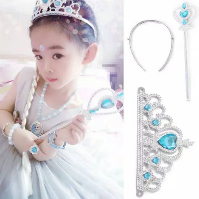 Best Seller Frozen  Elsa  Aksesoris lengkap isi 4 sarung 