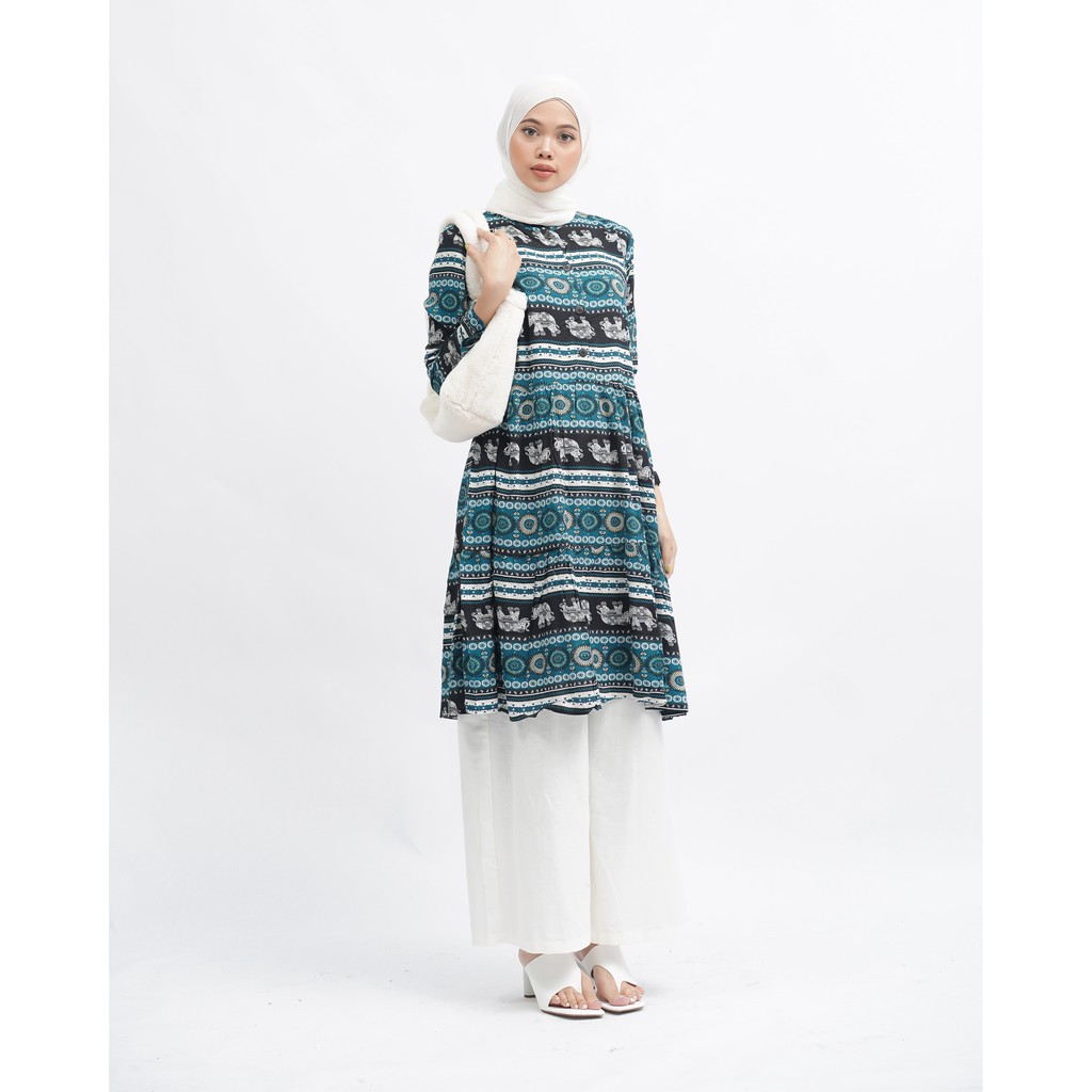 TUNIK BASIC SOLA KATUN RAYON MOTIF PREMIUM TUNIC B065