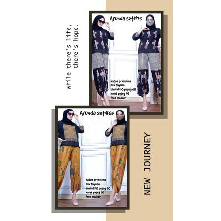 Bebatikan Jogja Set Atasan Celana Batik Wanita