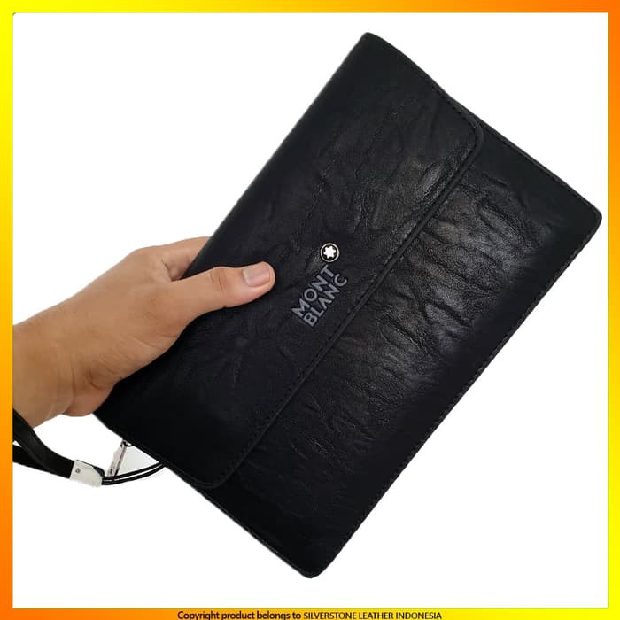 Handbag Montblanc CL-21 Clutch Hand Bag Tas Tangan Pria - Hitam