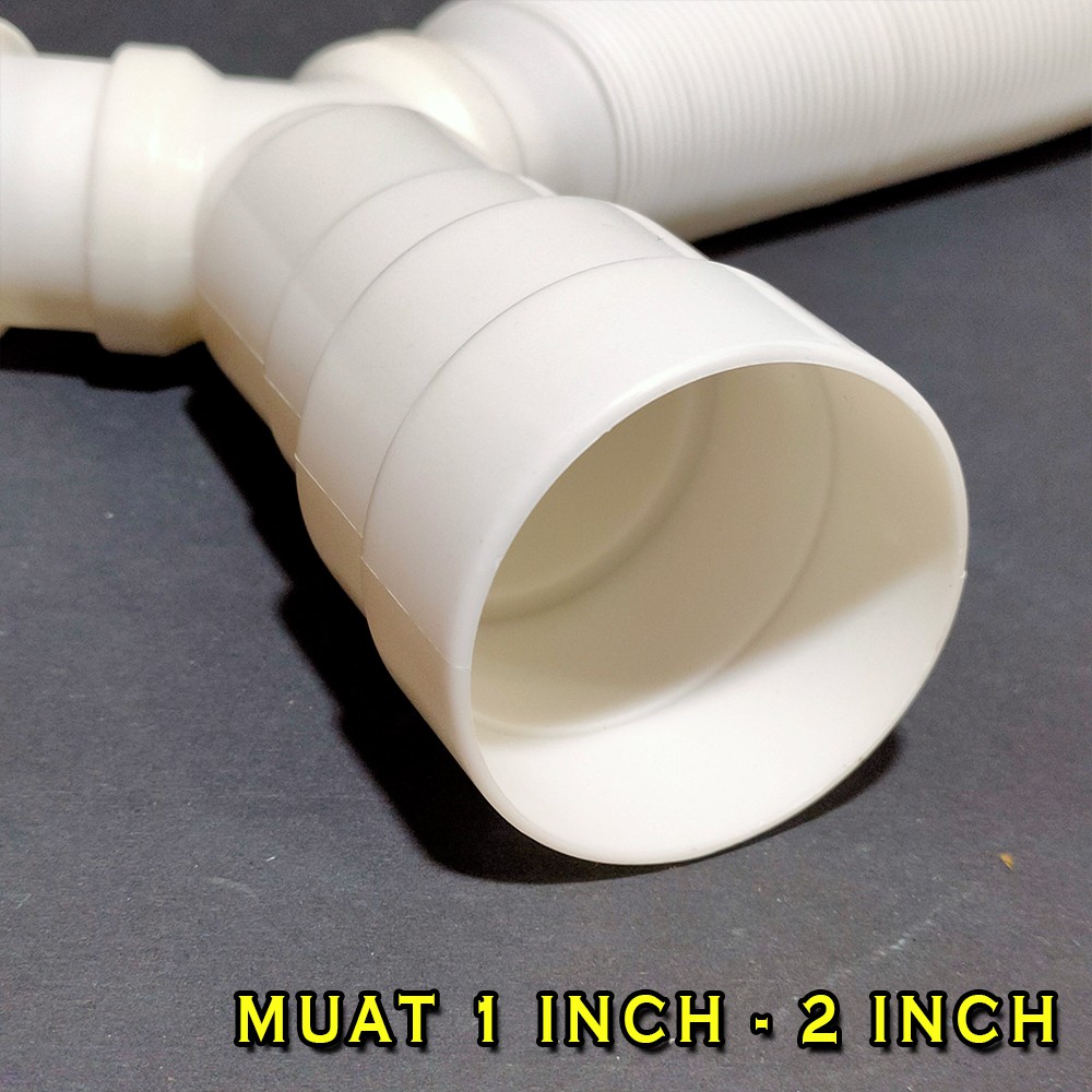 SELANG CABANG BCP 2 LUBANG ELASTIS &amp; FLEKSIBEL / SELANG BAK CUCI PIRING CABANG 2 MODEL TARIK