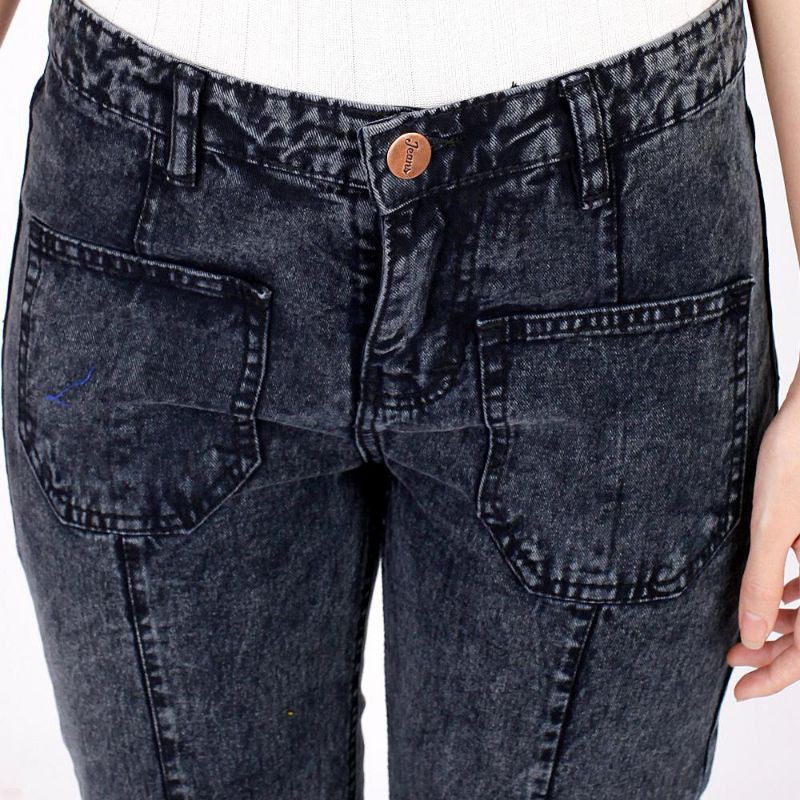 Celana Boyfriend Jeans Wanita Denim Jeans