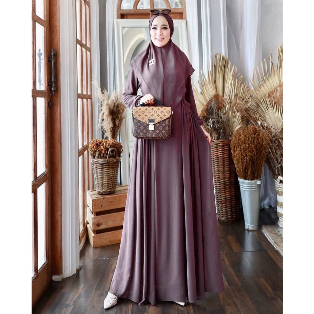 Baju Gamis Import Terlaris Perempuan Wanita Dres Lebaran Mewah Games Cewek Hari Raya Gamis Long Maxy
