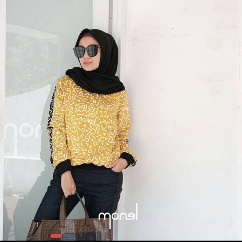 MONEL KEYWORD SHINY SWEATSHIRT