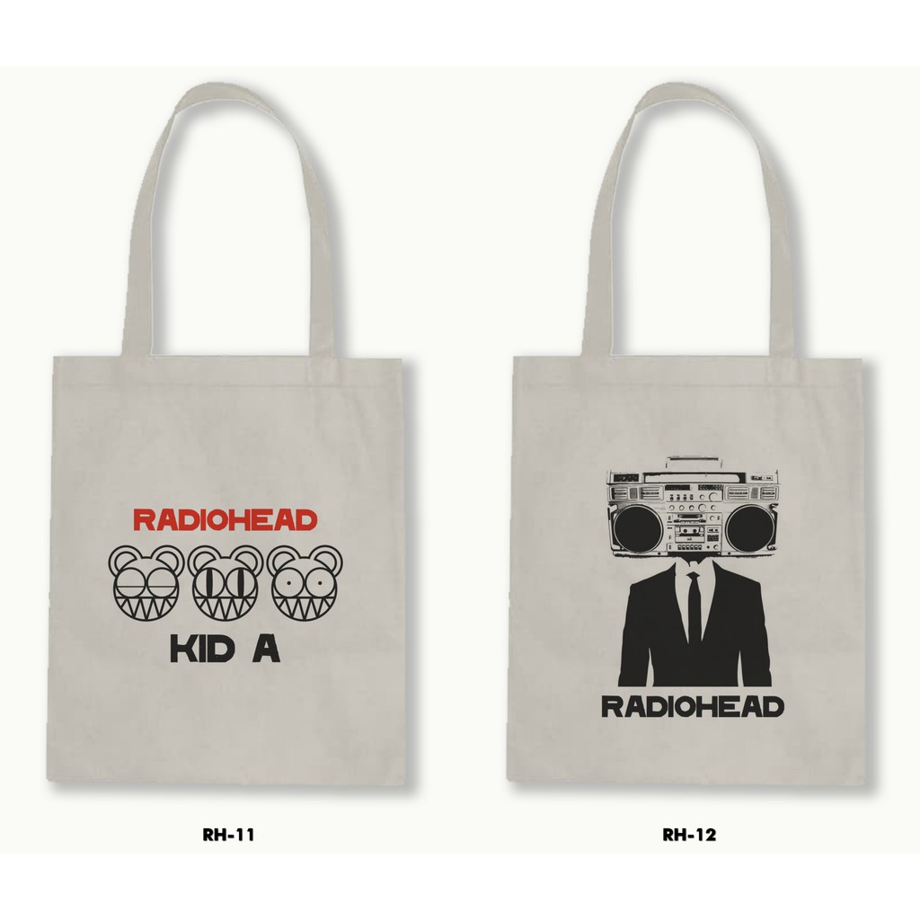 TOTE BAG BLACU - RADIOHEAD .01