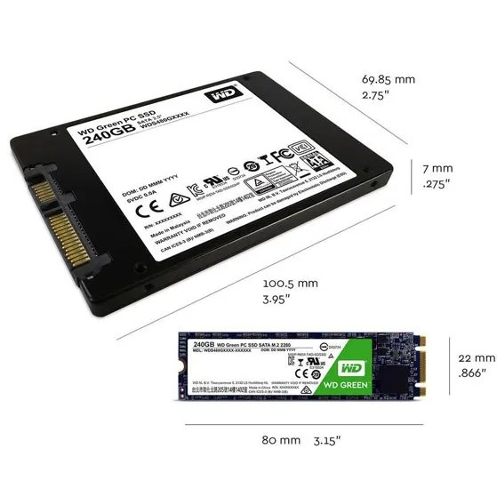 SSD WD GREEN M2 240GB RESMI WESTERN DIGITAL