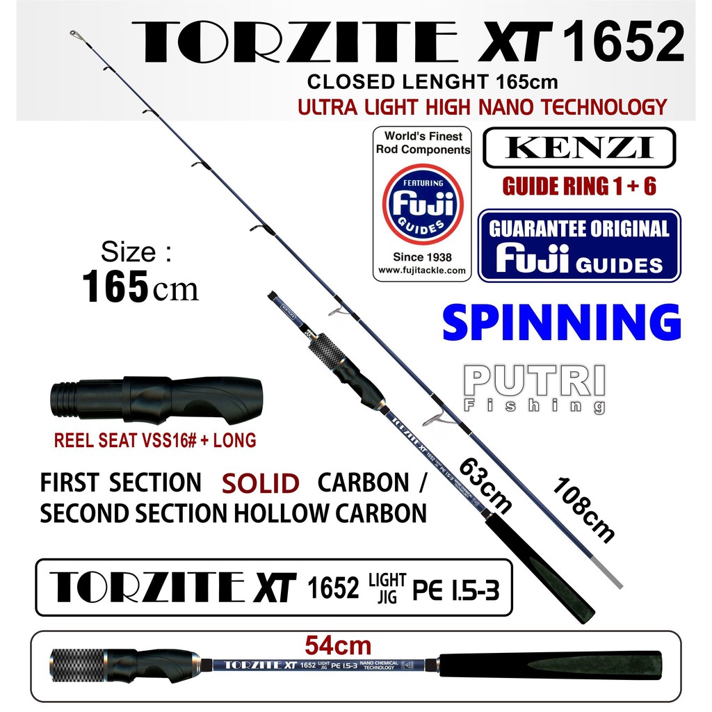 JORAN KENZI TORZITE XT 1652 LIGHT JIG Fuji Guides