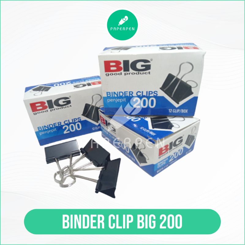 

(Pcs) Binder Clip Big 200/Penjepit Kertas