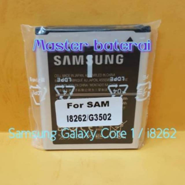 Baterai Samsung Galaxy Core Duos i8260 /Core 1 i8262 GT-8262 / GT8262 ORI