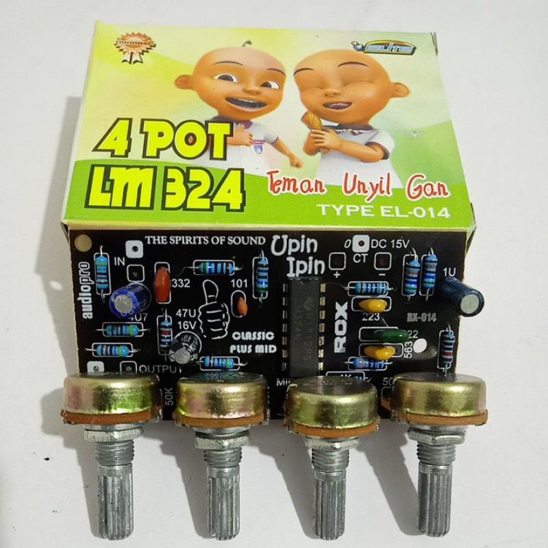 Tone control 4 pot LM324