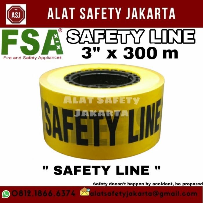 Tape | Safety Line Garis Proyek Police Line Fsa " Safety Line " 3Inch X 300 M
