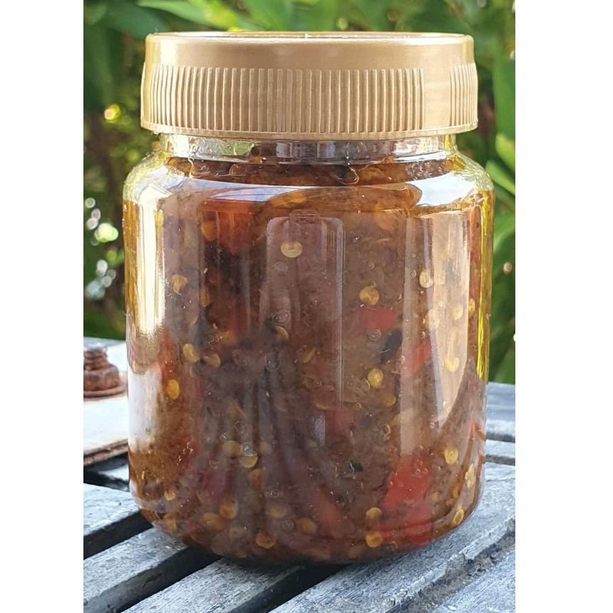 

1.1 sale Sambal Roa Asap Manado Tanpa MSG - Sambel Ikan Roa Pedas 200 gram