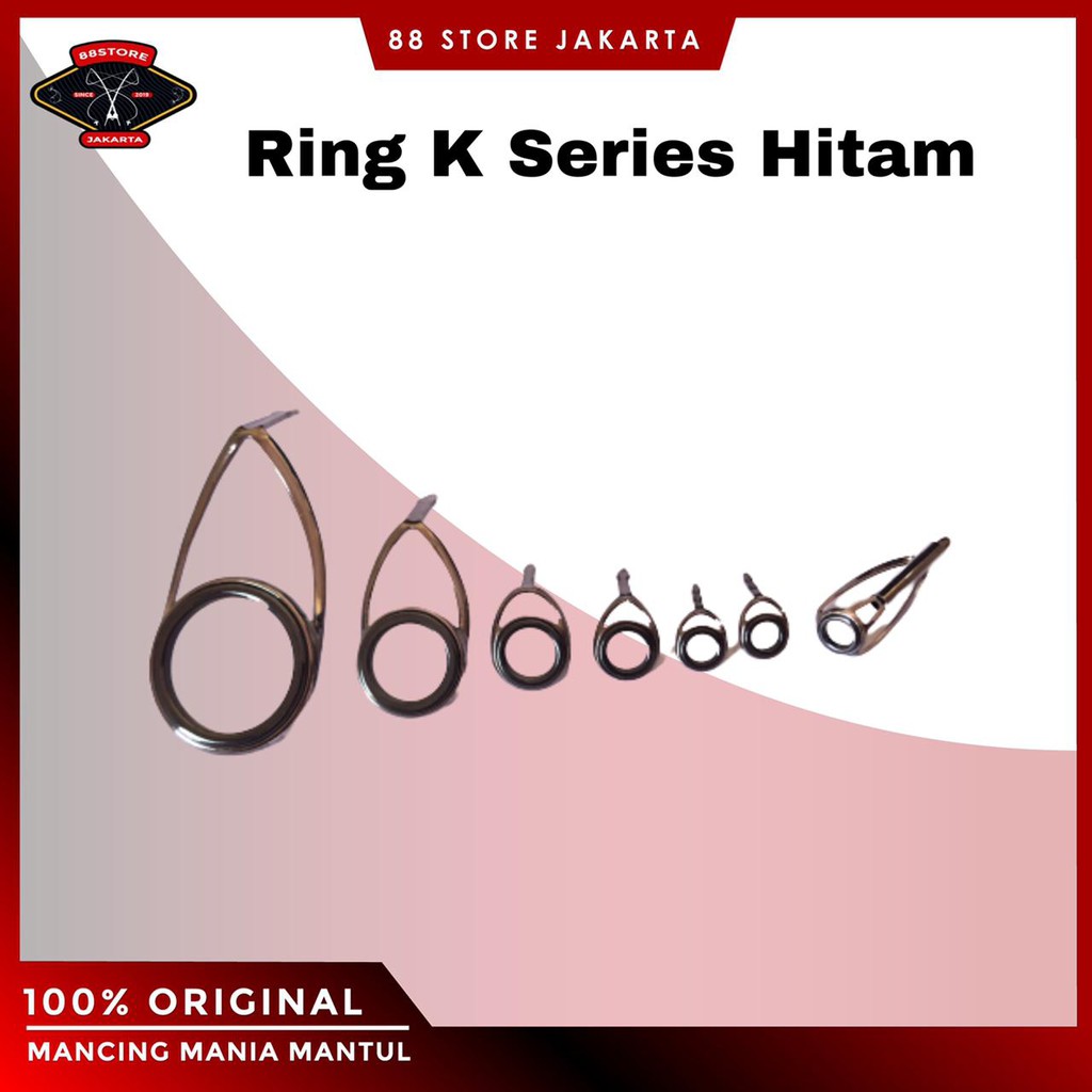 88storejakarta Ring Guide K series Spinning Non Fuji Black Nikel torzite