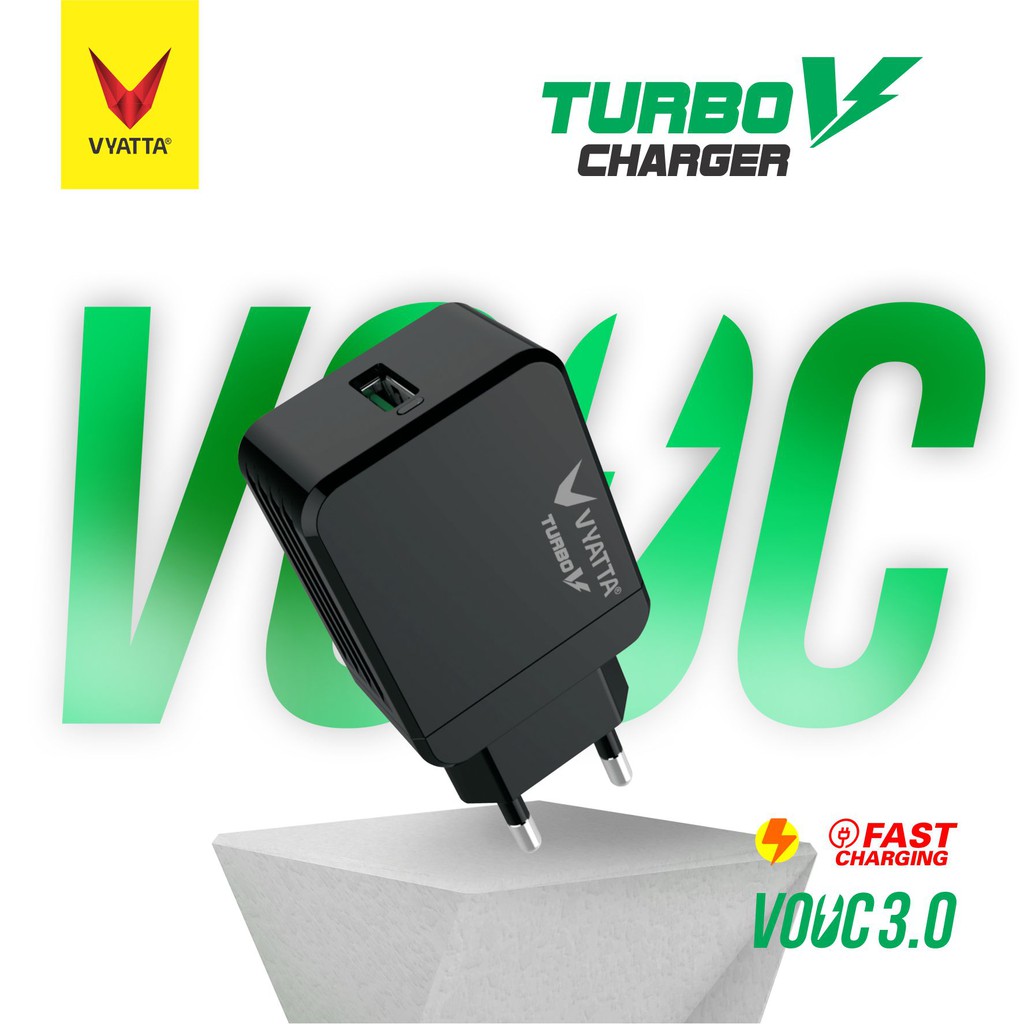 Promo VYATTA TURBO V Fast Charger - VOOC 3.0 RealMe & Oppo - FS