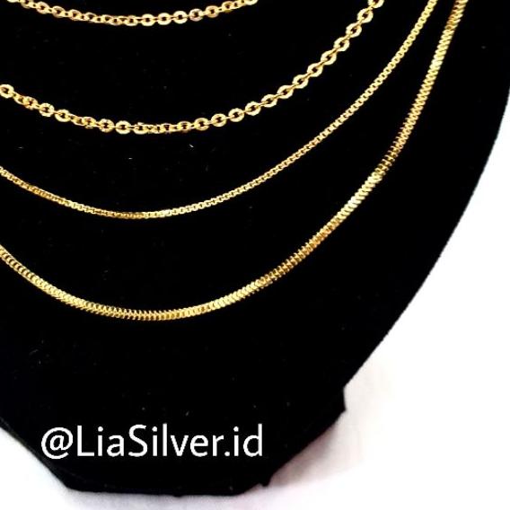 ✴ Kalung SILVER 925 - Perak Lapis Emas Kuning ֍