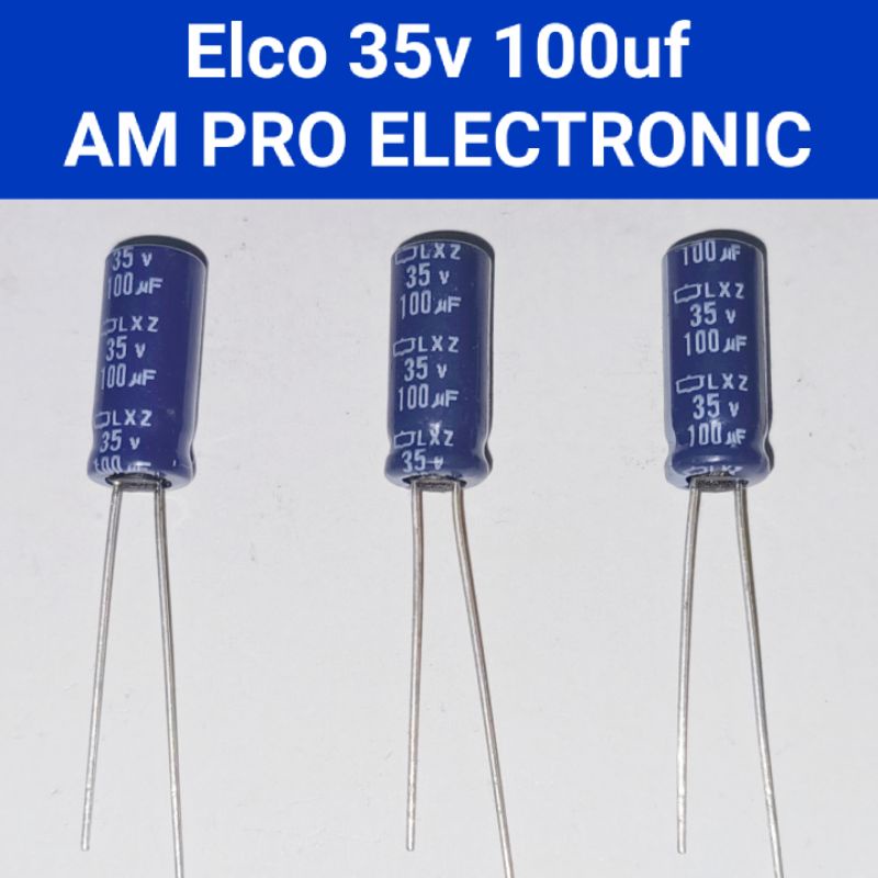 Elco 35v 100uf Elko 100uf 35v Biru Original.