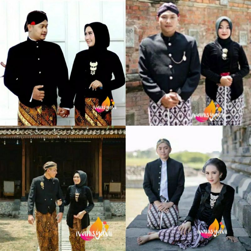 Set Prewed Baju Adat Jawa, BANYAK PILIHAN MODEL. (BONUS BENGGOL BESKAP)