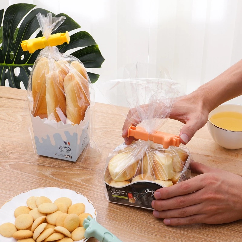 Klip Penyegel Kantong Makanan / Snack / Teh / Susu Anti Debu / Lembab Reusable Portable Untuk Kulkas / Dapur