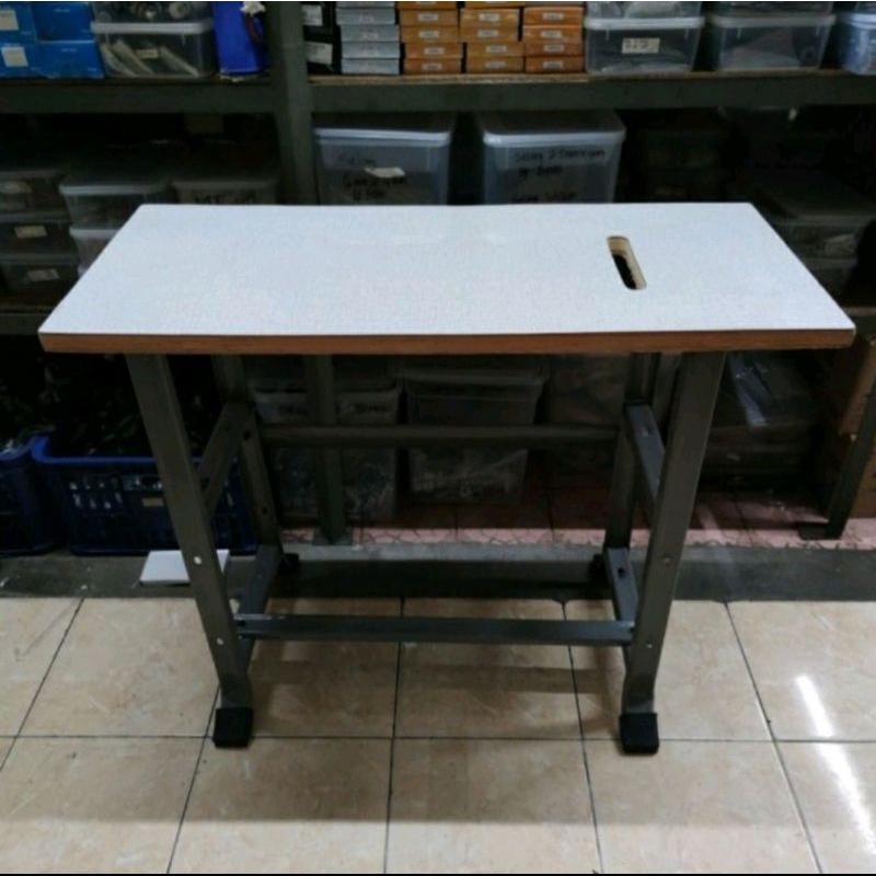 Meja Obras / Meja Alas Mesin Jahit Portable Full Set Dengan Kaki