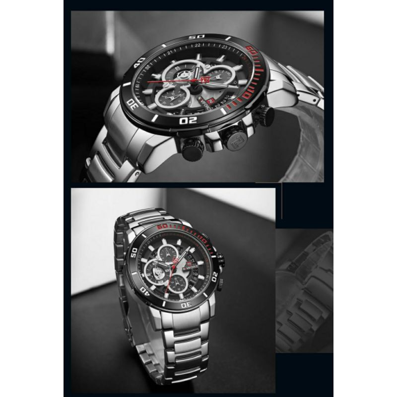 Jam Tangan Pria Naviforce Original Chrono Aktif Garansi 1 Tahun