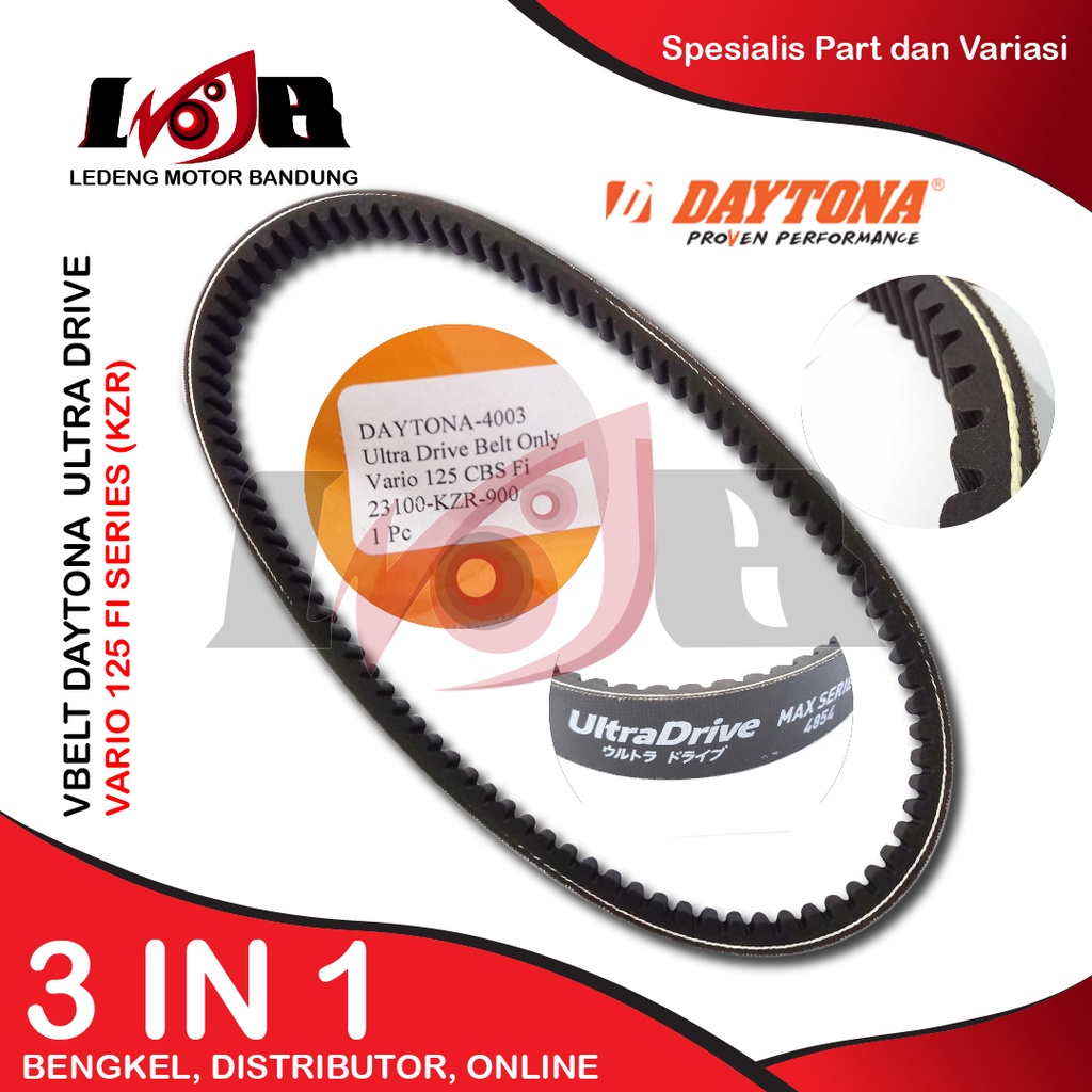 Van Belt Vario 125 CBS Fi Daytona Ultra Drive Belt V-Belt CVT Matic Racing Parts